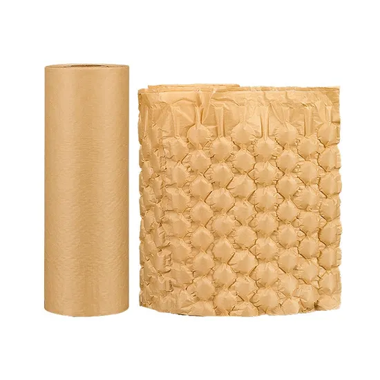 Versand Luftkissen Wrap Roll Verpackung Biologisch abbaubar Aufblasbare Kraftpapier Luftpolsterfolie
